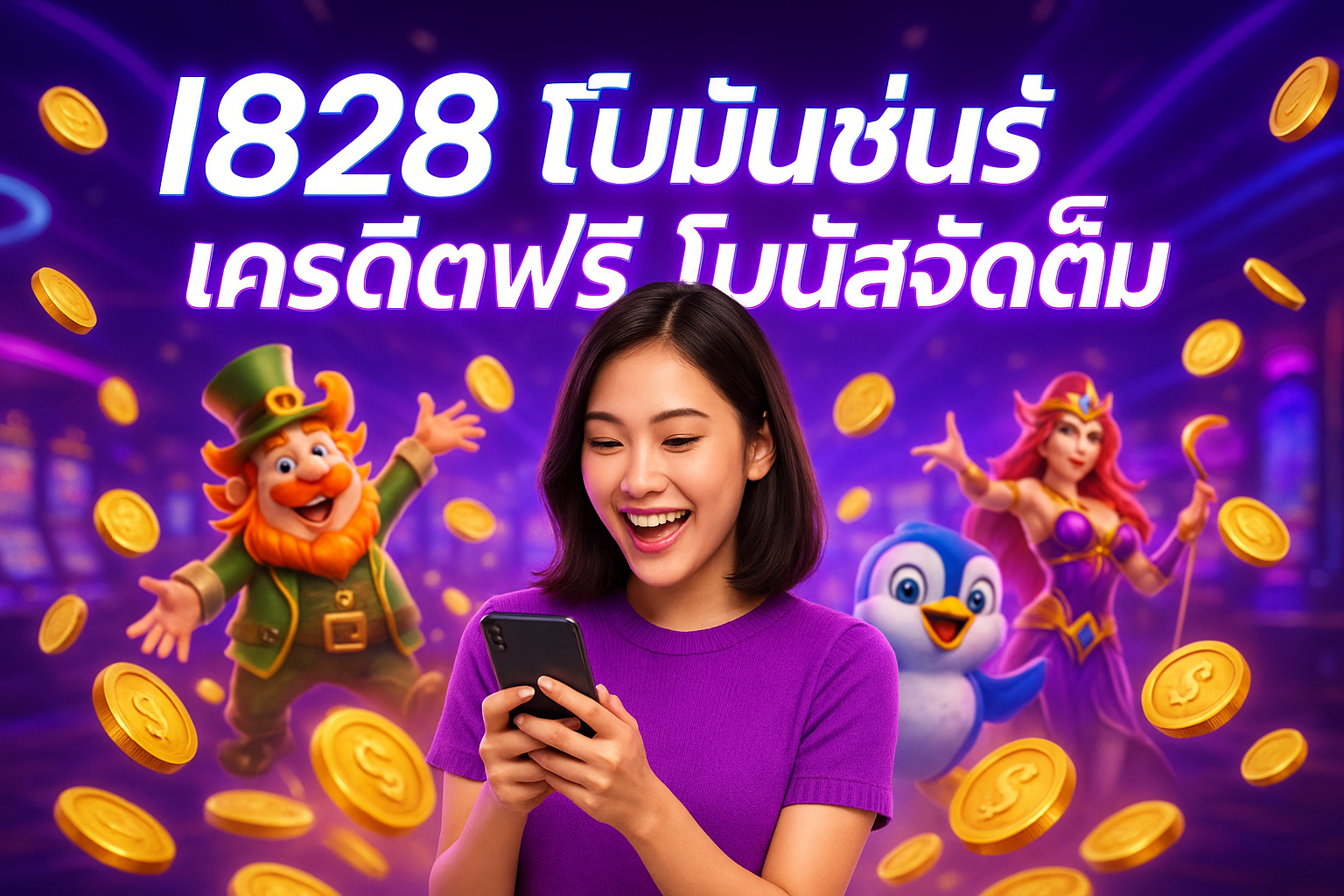 I828 โปรโมชั่น เครดิตฟรี โบนัสจัดเต็ม