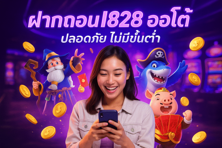 ฝากถอน I828 ออโต้ ปลอดภัย ไม่มีขั้นต่ำ