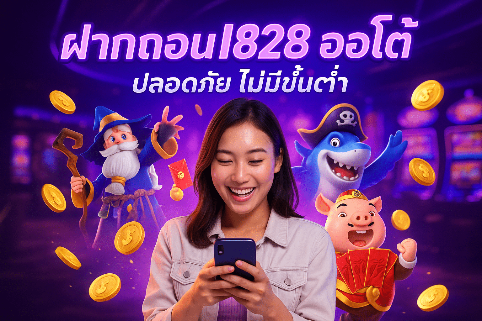 ฝากถอน I828 ออโต้ ปลอดภัย ไม่มีขั้นต่ำ